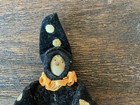 Antique 1920   s Art Deco German Novelty Pierrot Doll Velvet Vanity Pocket Mirror