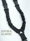 Tactical Single Point Strap Bungee Rifle Gun Sling With Qd Swivel  black 