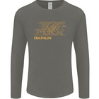 Triathlon Running Swimming Cycling Mens Long Sleeve T-shirt