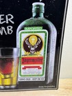 Vintage Jagermeister Tin Metal Advertising Sign 1990 s Jager Bomb Man Cave 18x13