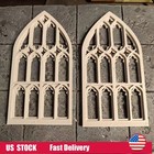 2pcs 1 12 Scale Dollhouse Miniatures Windows Building Villa Unpainted Diy