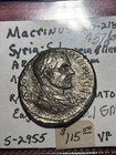 Syria Seleucis And Pieria Macrinus 217-218 A d  Tetradrachm  Vf Sl Roughness
