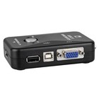 Usb Vga Kvm Switch 2 Port Share Desktop Laptop Video Monitor Lcd Keyboard Mouse