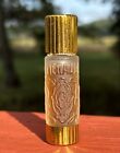 Vintage Rare 1930 Coty Emeraude Miniature Perfume Bottle Lalique Glass Full Mini