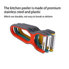 3pcs Stainless Steel Multi-function Potato Peeler Fruit Vegetable Chopper Mini S
