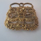 Vintage Vanity Lipstick Holder Hollywood Regency Brass Gold Ornate