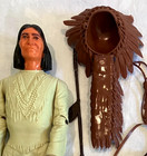 Vintage Marx Johnny West Geronimo Indian Action Figure - W  Accessories 12  1 6