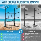 Kayak Storage Rack  Heavy Duty Freestanding Kayak Rack For Garage And Outdoor   