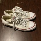 Converse Chuck Taylor All Star Low Top White Canvas Lace-up Sneakers