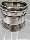 Vintage   Antique Silver Plated Napkin Ring Victorian Carved Can Be Engraved Old
