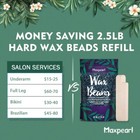 Wax Beads For Hair Removal 2 5lb Hard Wax Beans Refill Bag For Brazilian Biki   