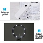 5x 11x Magnifying Glass With Light 8 Led Lamp Magnifier Foldable Stand Table