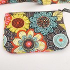 Vera Bradley 3 Piece Set Backpack Tote Bag Cosmetic Pouch Floral Quilted Cotton