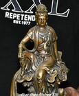 9 8  old Tibet Bronze Kwan-yin Guanyin Quanyin Avalokiteshvara Buddha Statue
