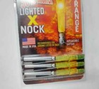 Burt Coyote Lumenok Lighted X Nocks  3pk  Orange X3  Fits  204 Id