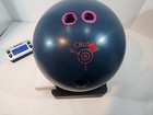 Rare Retro Ebonite Crush Original 15lbs Urethane Blue Bowling Ball Drilled
