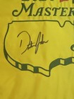 Dustin Johnson Signed 2020 Masters Golf Flag 2016 Us Open Psa Autograph Am76597