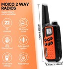 2 Pack Long Range Walkie Talkie 100 Mile Two Way Radio Charge Headset Waterproof