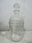 Vintage 1960s Guerlain Bee Embossed Glass Perfume Bottle Empty France Large