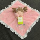 Baby Starters Plush Girl Pigtails Pink Security Blanket Lovey New