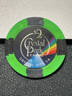 2 Crystal Park Casino Chip California Gambling Poker Chip