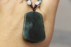 Cert d Natural Green A Jadeite Jade Hand-carved Chinese Zodiac Dragon Pendant