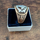 Vintage Psco 10k Gold Palladium Masonic Ring Size 10 Plainville Stock Co 10g Box