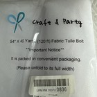 White Tulle Fabric 54  Wide X 40 Yards Bolt For Weddings  Party  Decoration