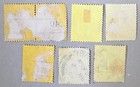 Great Britain 132   1902-1911 Lot Of 7 3p Kevii Stamps   Used   Paper   Faults