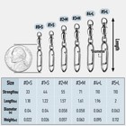 30-pack Fishing Speed Clips Quick Change Snap Swivels  Ball Bearing Swivel Po   