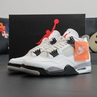Jordan 4  white Cement  Men s Retro Basketball Shoes Mid Top