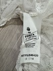 Vintage 80s Tosca Of California White Lace Teddy Bodysuit Plus Size 1x Bridal