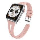 For Apple Watch 6 8 7 5 4 3 2 38 40 42 44mm Slim Silicone Sport Watch Band Strap