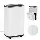 Ultra-quiet Portable Dehumidifier  With Drain  Powerful Moisture Removal