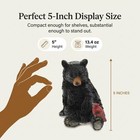 Black Bear   Cardinal Figurine Hand Painted Resin Rustic Cabin Lodge Home Decor
