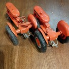 2 Vintage Allis Chalmers Orange Tractor