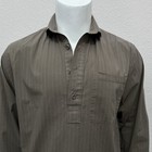 Vtg The Old Frontier Clothing Co Men Stripe Pop-over Shirt M Western Cowboy Barn