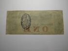  1 1861 Charleston South Carolina Sc Obsolete Currency Bank Note Bill Bank Of Sc
