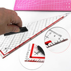 Clear Isosceles Triangle Ruler Stencil Drafting Template Ruler Measuring Tool   
