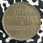  1835  Prince Edward Island Ships  Colonies   Commerce Token Lot t7937 Pe 10-30