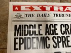 Vintage 1980 Original    middle Age Crazy    Folded Poster