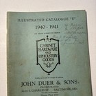 John Duer   Sons 1940-1941 Cabinet Hardware Upholstery Vintage Catalogue    e   