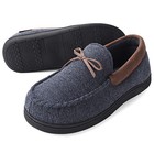 Men Warm Memory Foam Moccasin Slippers Comfortable Indoor Outdoor House Shoes