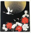 Furoshiki Japanese Traditional Wrapping Cloth Tapestry Made In Japan Moon  crane