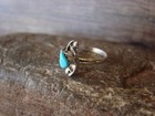 Zuni Indian Sterling Silver Turquoise Ring By Kanesta - Size 6 5