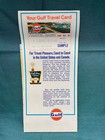 Nos Vintage 1974 Gulf Gas Station Tourguide To Houston Texas Street   Road Map 