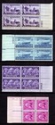 1948 Commemorative Plate Block Year Set    28  Different   Scv  28