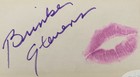 Brinke Stevens Signed Index Card W  Lip Print Kiss Scream Queen   Jsa Coa Cert