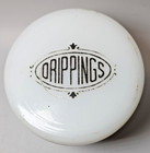 Vtg Hazel Atlas Company Milk Glass Shield Drippings Grease Jar Kitchen Decor