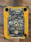 Weeklyhouse Cigar Box Guitar Acoustic Electric 3 String  Moonshine